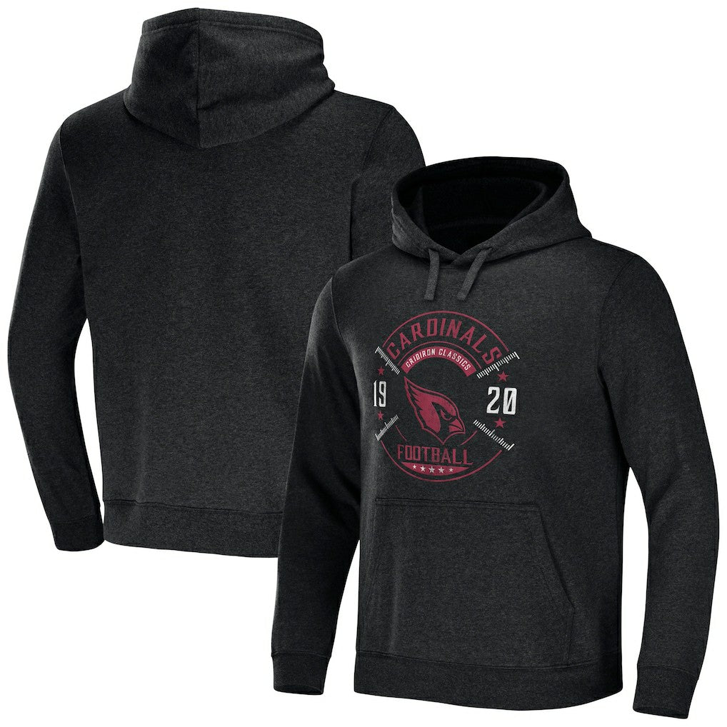 Arizona Cardinals NFL x Darius Rucker Collection Radar Pullover Hoodie - Heather Charcoal discount
