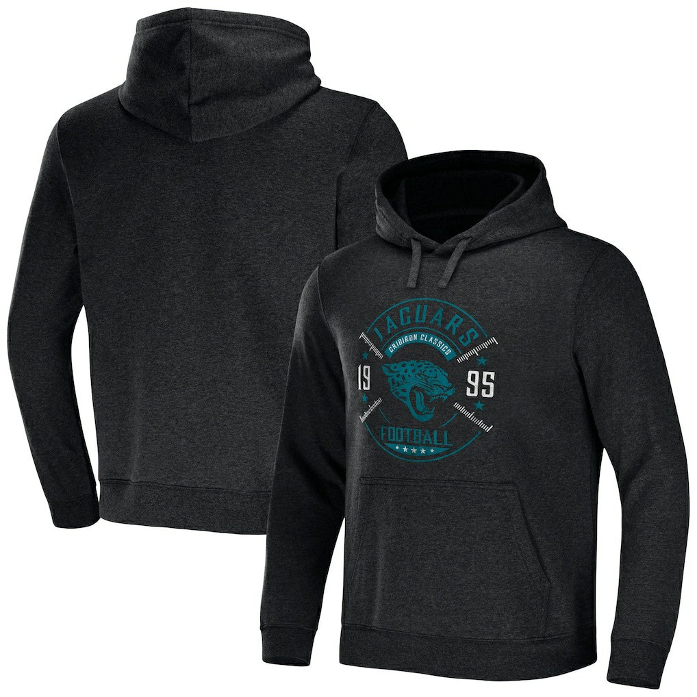 Jacksonville Jaguars NFL x Darius Rucker Collection Radar Pullover Hoodie - Heather Charcoal on sale
