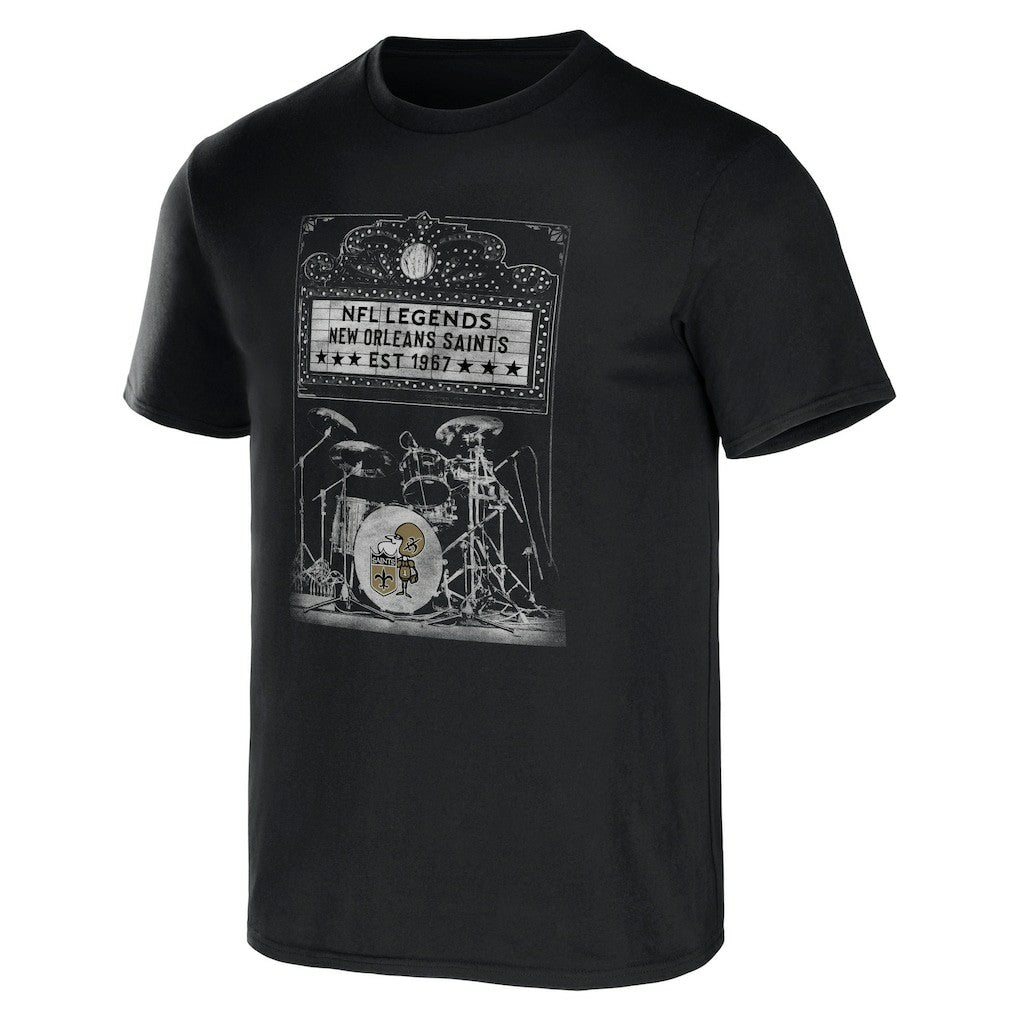 New Orleans Saints NFL x Darius Rucker Collection Band T-Shirt - Black outlet