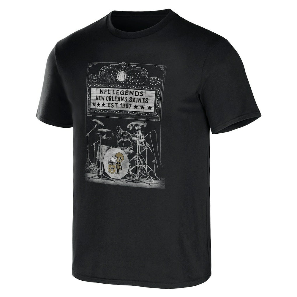 New Orleans Saints NFL x Darius Rucker Collection Band T-Shirt - Black outlet