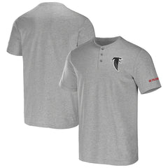 Atlanta Falcons NFL x Darius Rucker Collection Henley T-Shirt - Heather Gray discount
