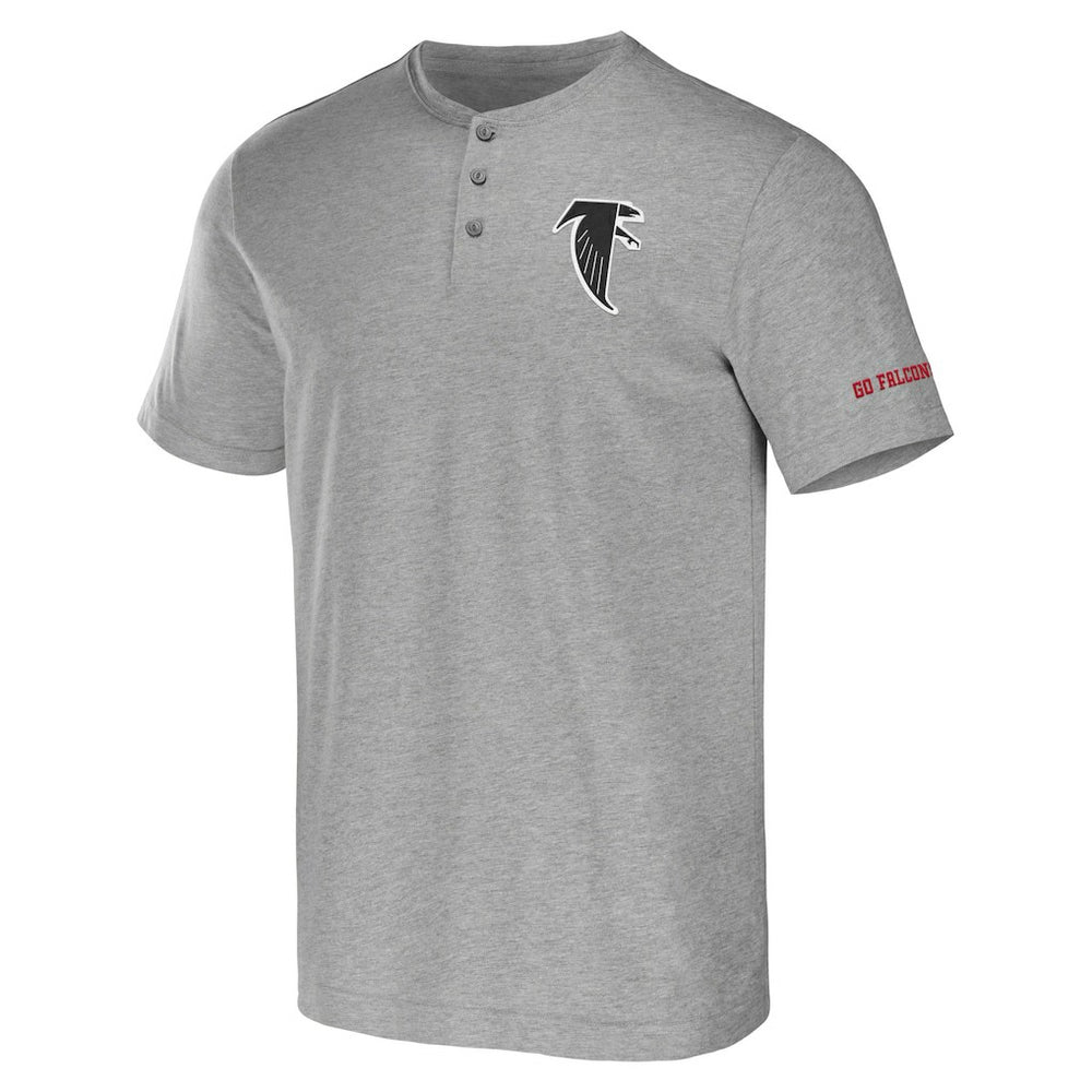 Atlanta Falcons NFL x Darius Rucker Collection Henley T-Shirt - Heather Gray discount