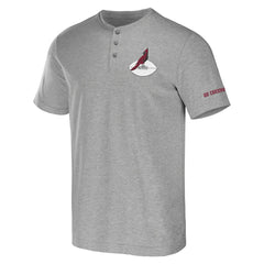 Arizona Cardinals NFL x Darius Rucker Collection Henley T-Shirt - Heather Gray for sale
