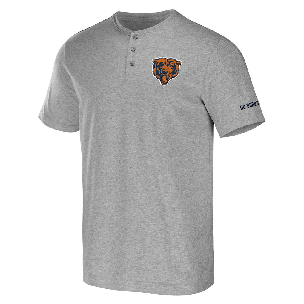 Chicago Bears NFL x Darius Rucker Collection Henley T-Shirt - Heather Gray online