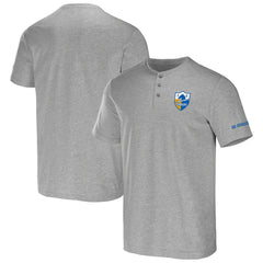 Los Angeles Chargers NFL x Darius Rucker Collection Henley T-Shirt - Heather Gray sale
