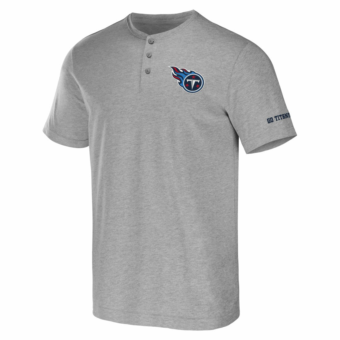 Tennessee Titans NFL x Darius Rucker Collection Henley T-Shirt - Heather Gray sale