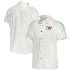 Kansas City Chiefs NFL x Darius Rucker Collection Woven Button-Up T-Shirt - White discount