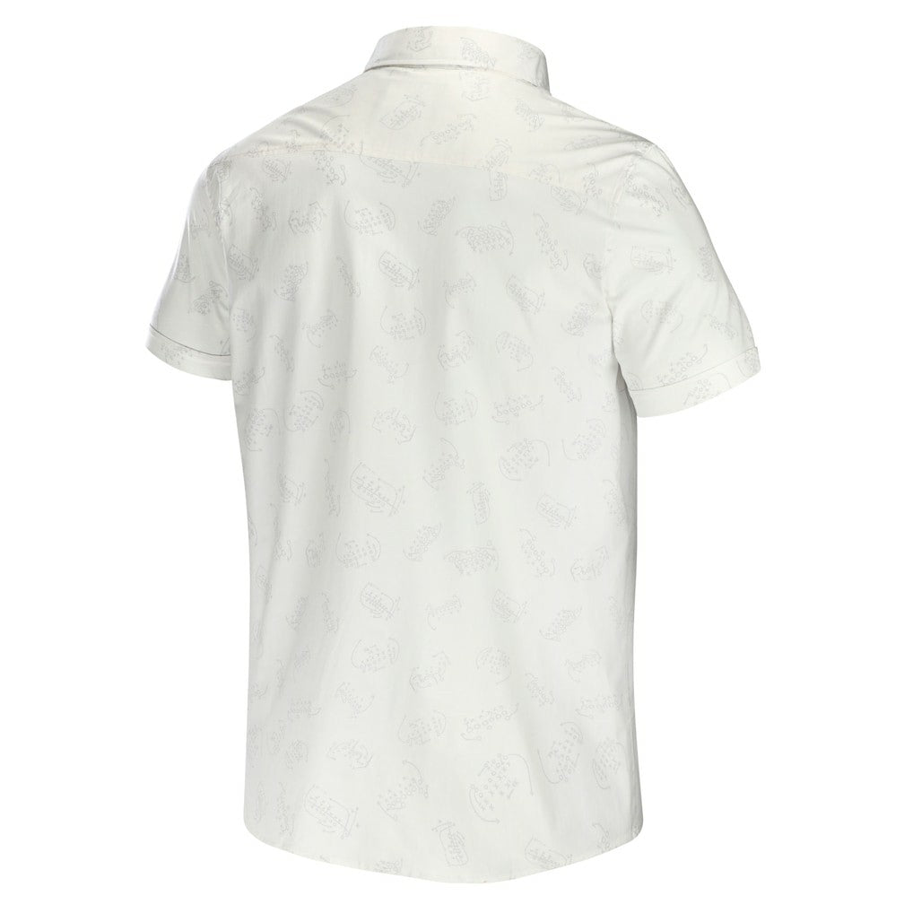 New England Patriots NFL x Darius Rucker Collection Woven Button-Up T-Shirt - White cheap