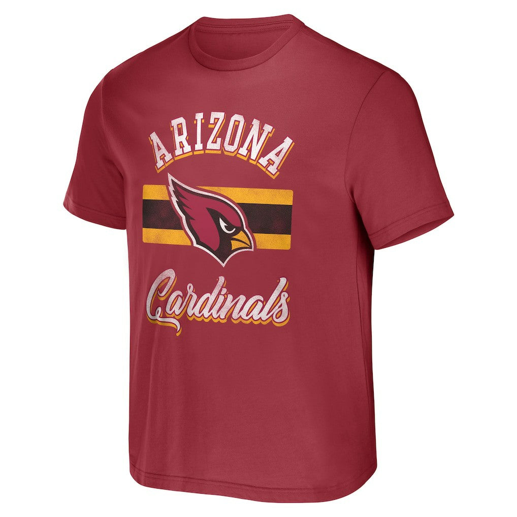 Arizona Cardinals NFL x Darius Rucker Collection Stripe T-Shirt - Cardinal on sale