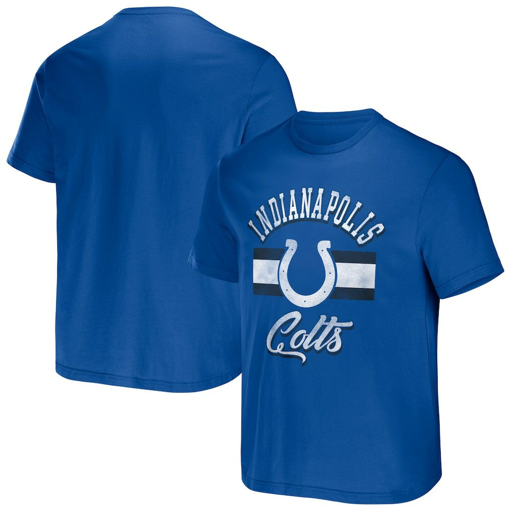 Indianapolis Colts NFL x Darius Rucker Collection Stripe T-Shirt - Royal for sale