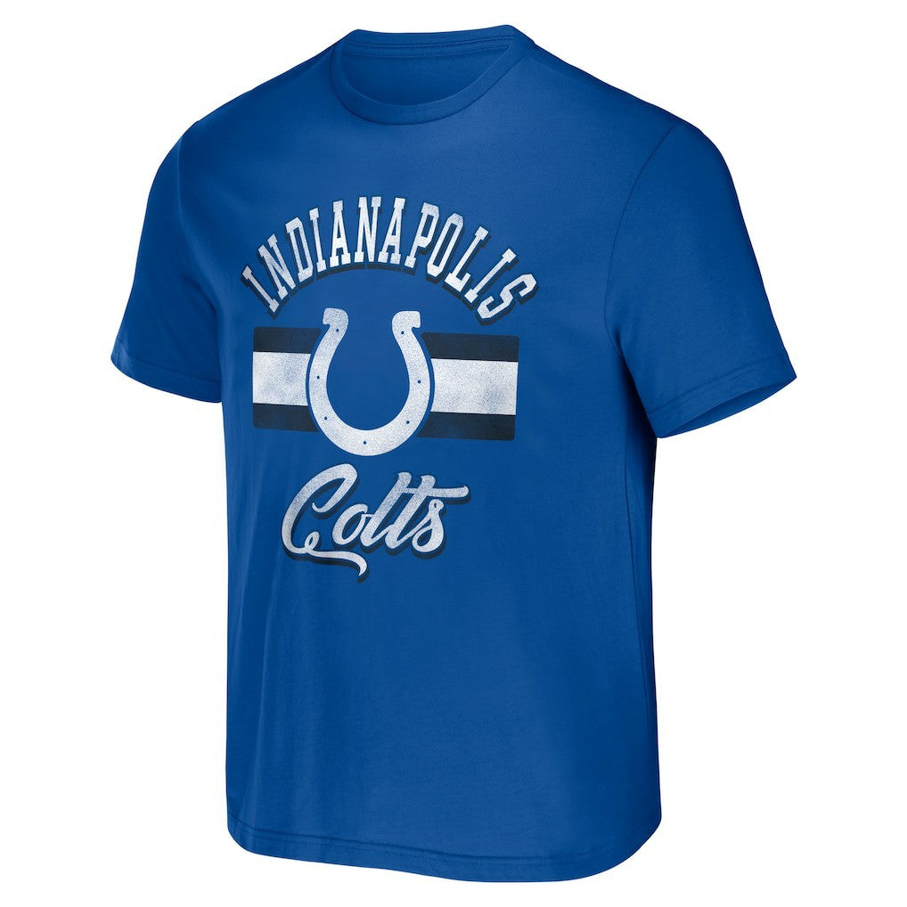 Indianapolis Colts NFL x Darius Rucker Collection Stripe T-Shirt - Royal for sale