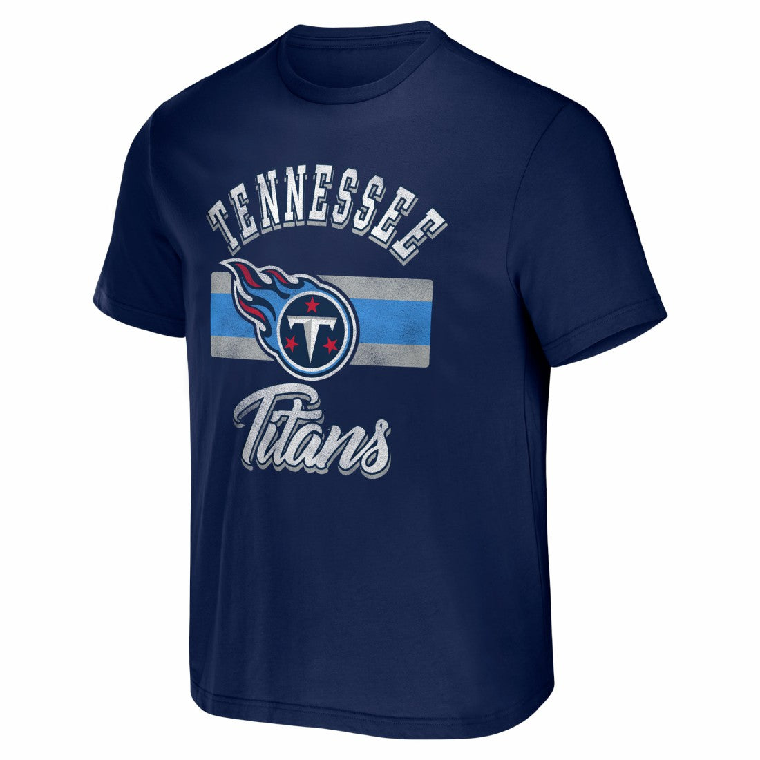 Tennessee Titans NFL x Darius Rucker Collection Stripe T-Shirt - Navy on sale