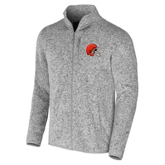 Cleveland Browns NFL x Darius Rucker Collection Fleece Full-Zip Jacket - Heather Gray on sale