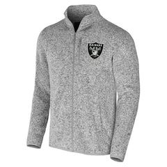 Las Vegas Raiders NFL x Darius Rucker Collection Fleece Full-Zip Jacket - Heather Gray outlet