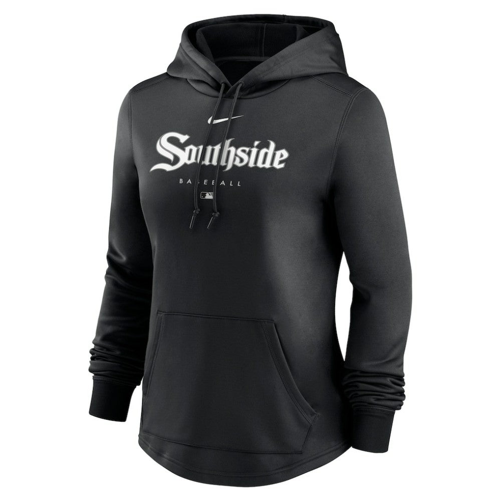 Chicago White Sox Women's City Connect Pregame Performance Pullover Hoodie Black