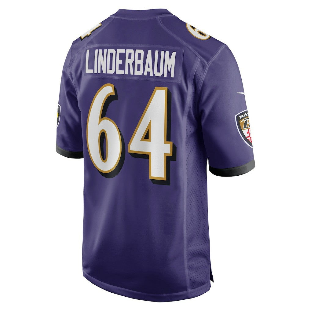 Tyler Linderbaum Baltimore Ravens Player Game Jersey - Purple sale