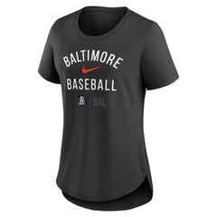 Baltimore Orioles Women's City Connect Tri-Blend T-Shirt Black