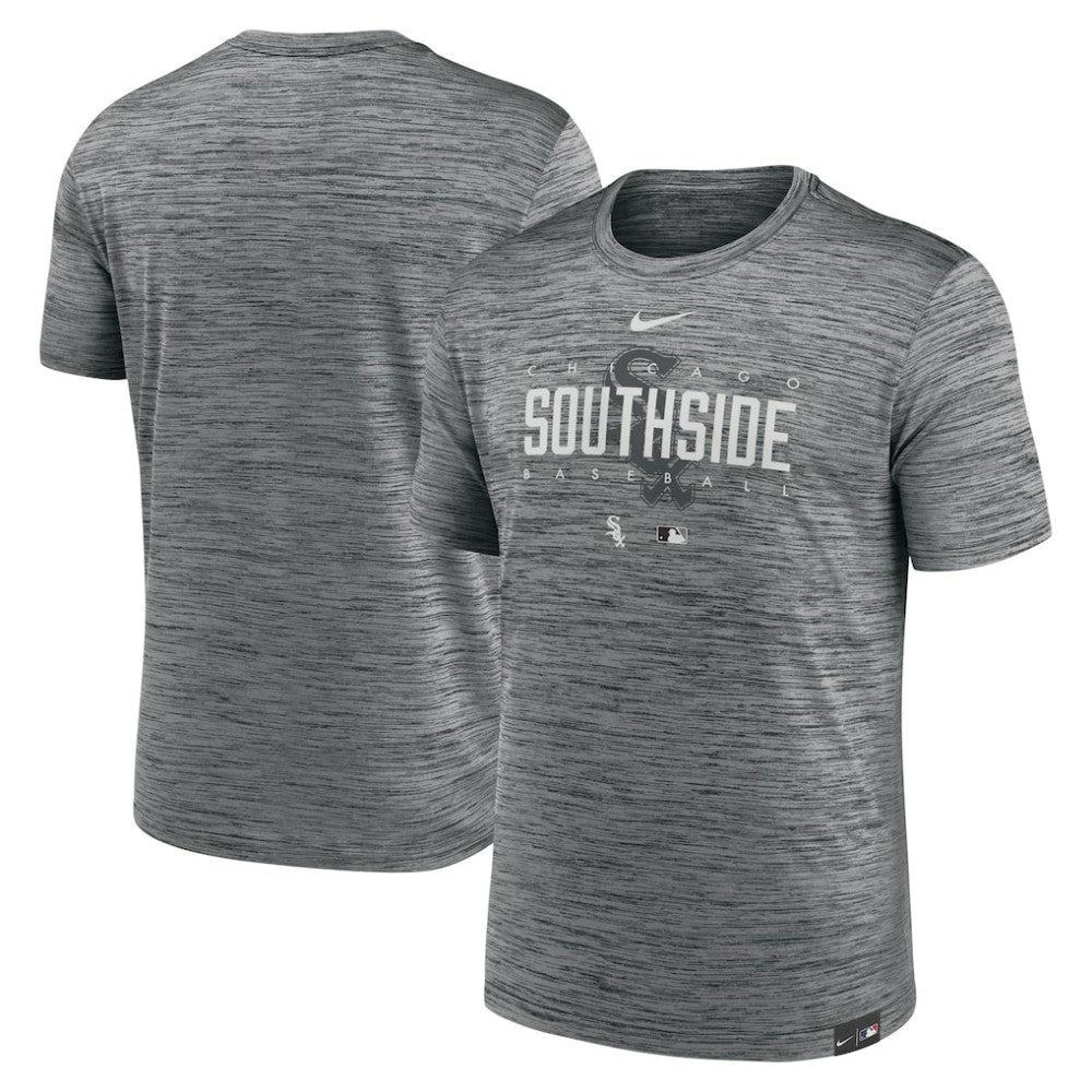 Chicago White Sox City Connect Velocity Practice Performance T-Shirt Anthracite