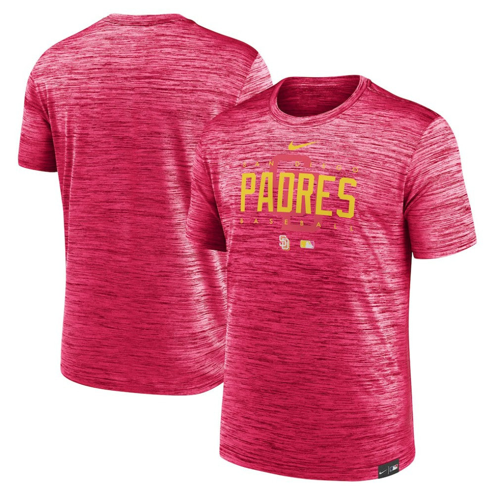 San Diego Padres City Connect Velocity Practice Performance T-Shirt Pink