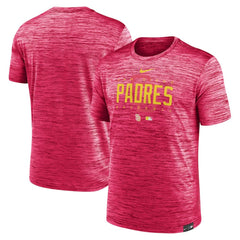 San Diego Padres City Connect Velocity Practice Performance T-Shirt Pink