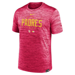 San Diego Padres City Connect Velocity Practice Performance T-Shirt Pink