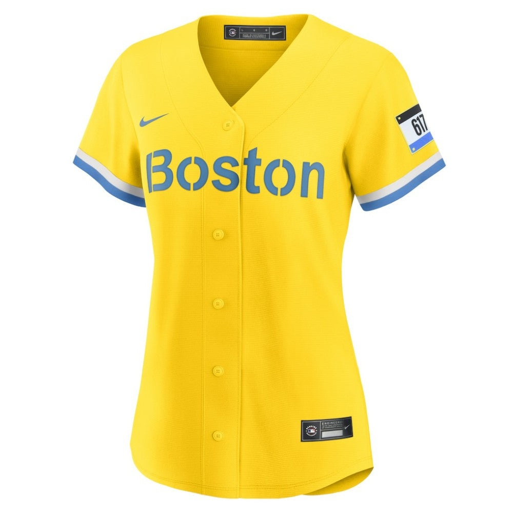 David Ortiz Boston Red Sox Women's City Connect Replica Player Jersey Gold