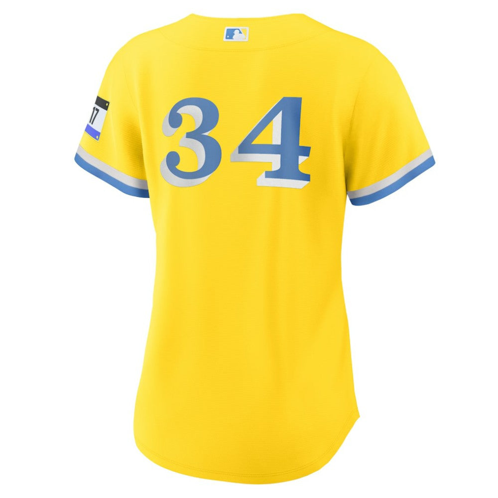 David Ortiz Boston Red Sox Women's City Connect Replica Player Jersey Gold