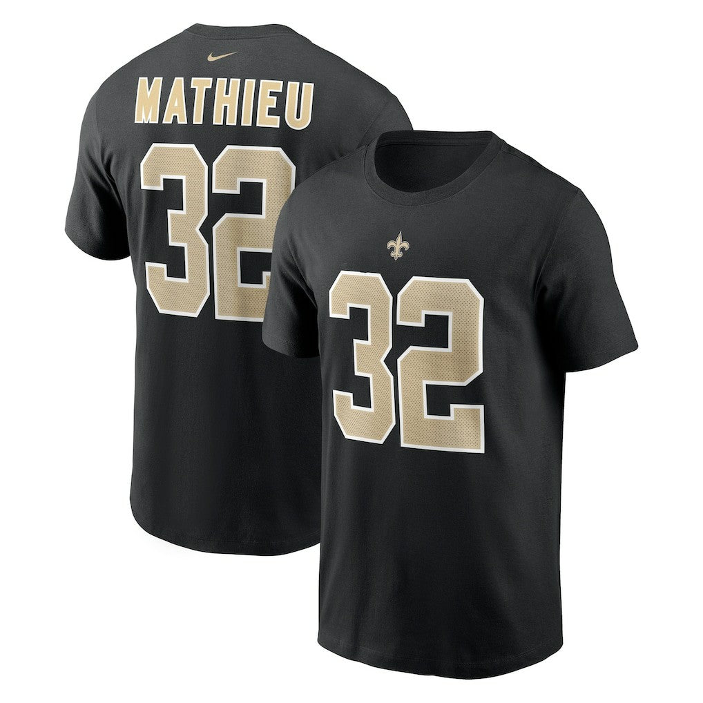 Tyrann Mathieu New Orleans Saints Player Name & Number T-Shirt - Black cheap