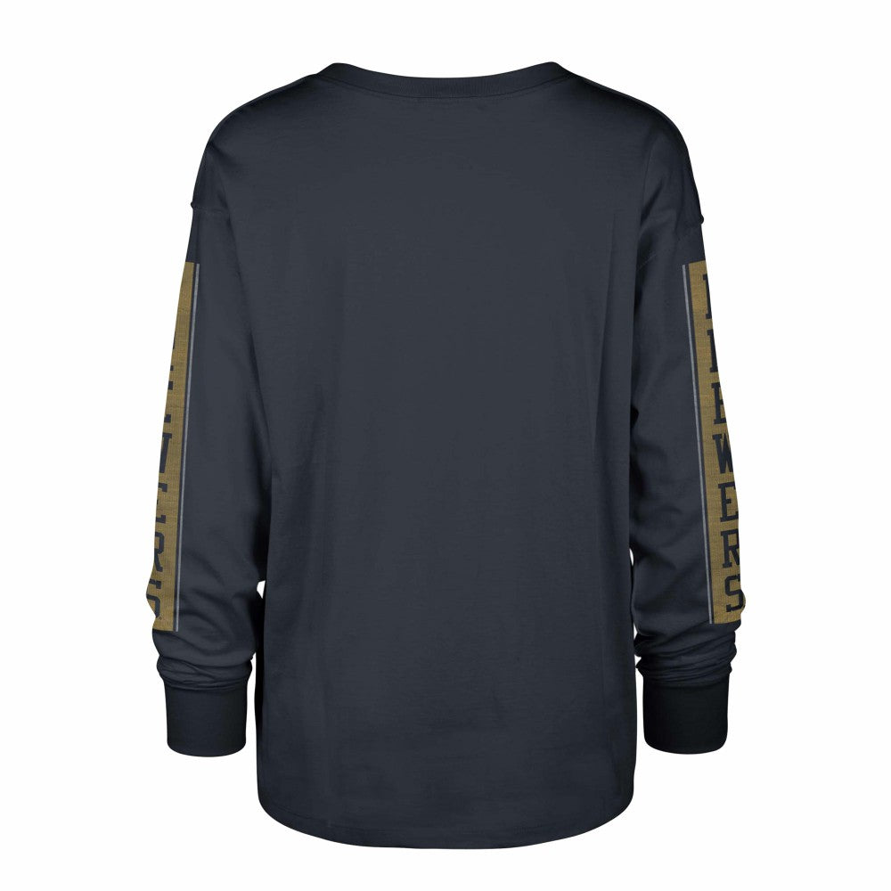 Milwaukee Brewers Women's Statement Long Sleeve T-Shirt Navy