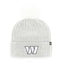 Washington Commanders '47 Women's Koda Cuffed Knit Hat with Pom - Gray cheap