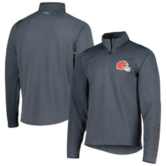Cleveland Browns MSX by Michael Strahan Half-Zip Pullover - Charcoal on sale