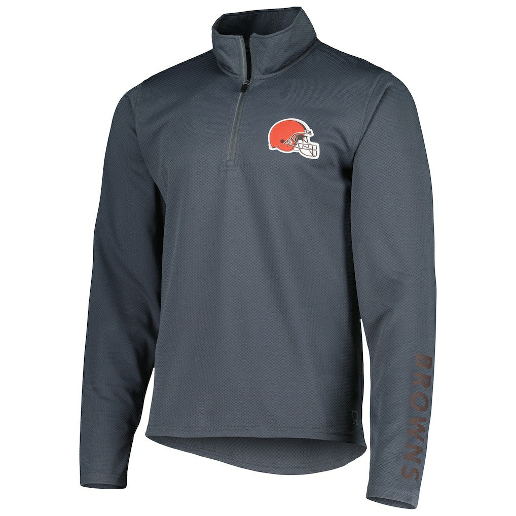 Cleveland Browns MSX by Michael Strahan Half-Zip Pullover - Charcoal on sale