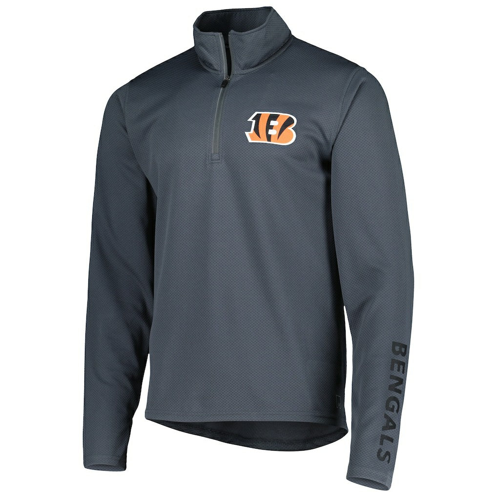 Cincinnati Bengals MSX by Michael Strahan Half-Zip Pullover - Charcoal cheap