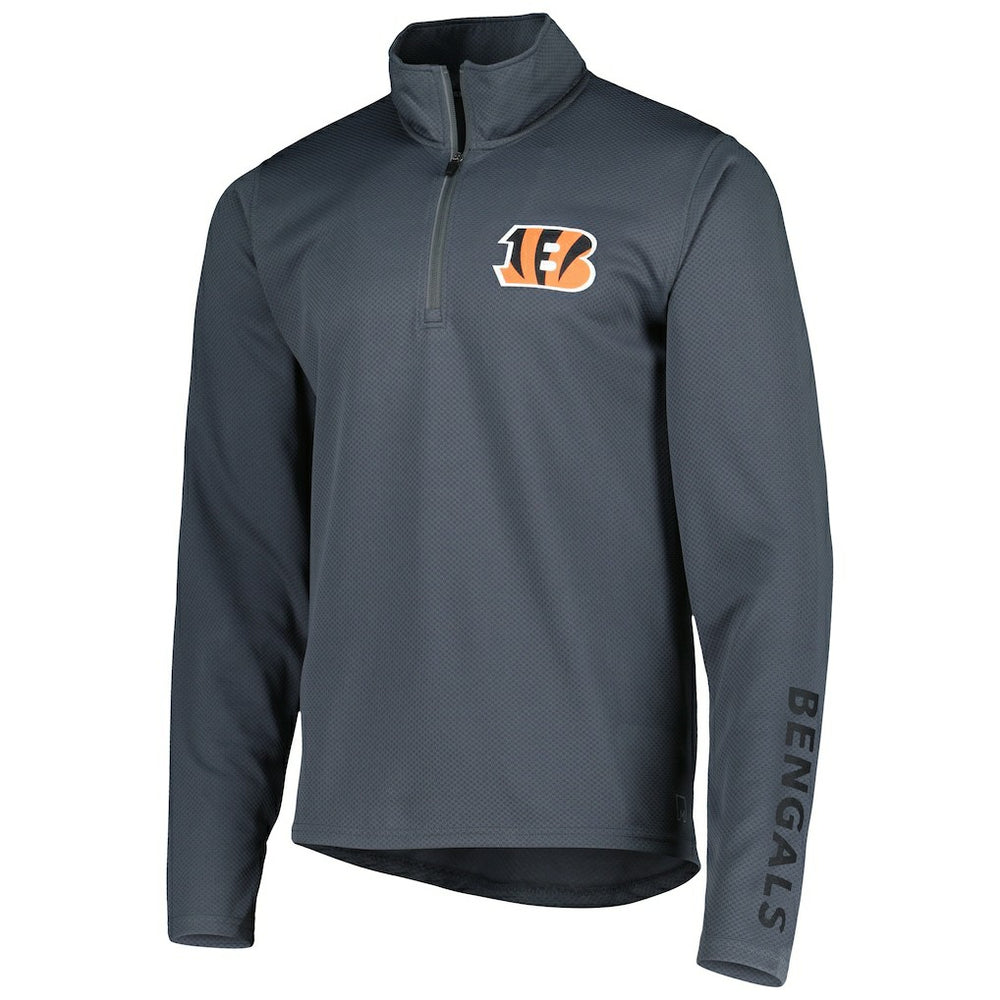 Cincinnati Bengals MSX by Michael Strahan Half-Zip Pullover - Charcoal cheap