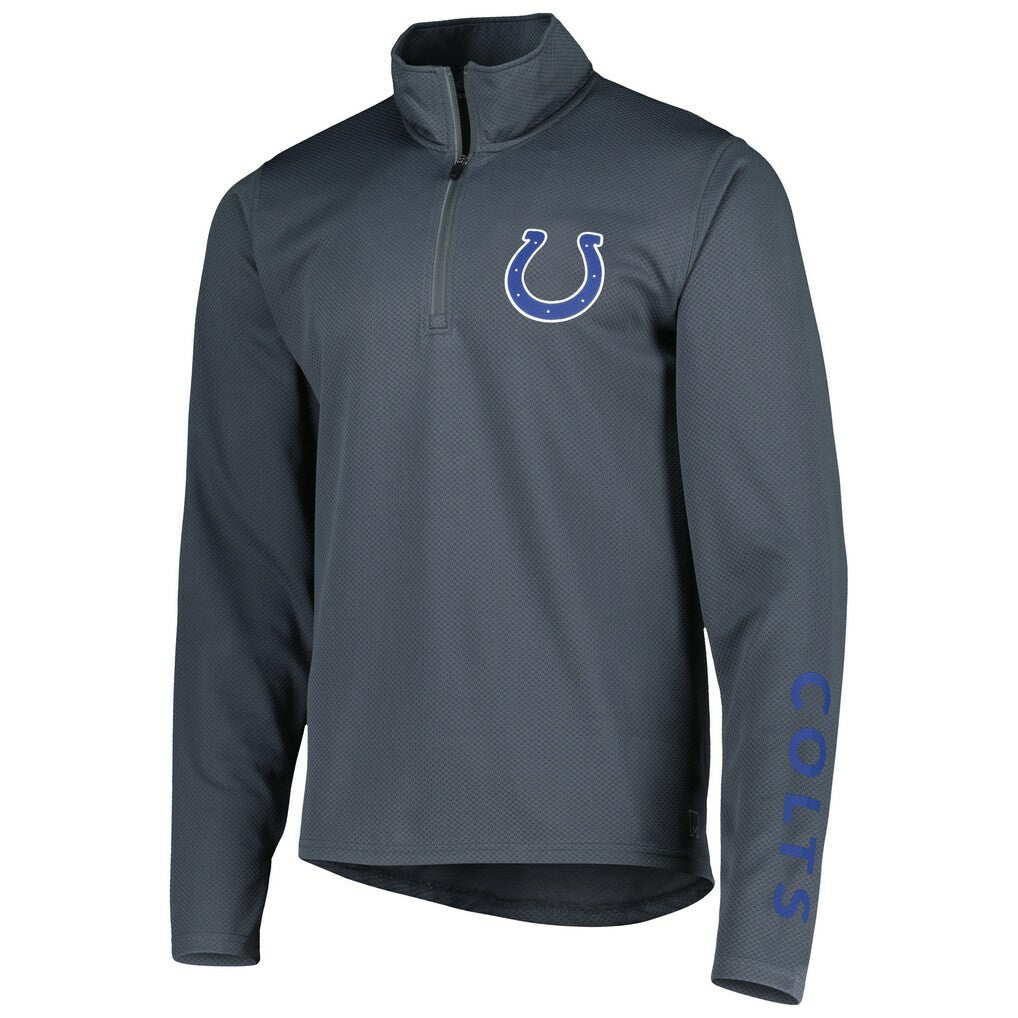 Indianapolis Colts MSX by Michael Strahan Half-Zip Pullover - Charcoal discount