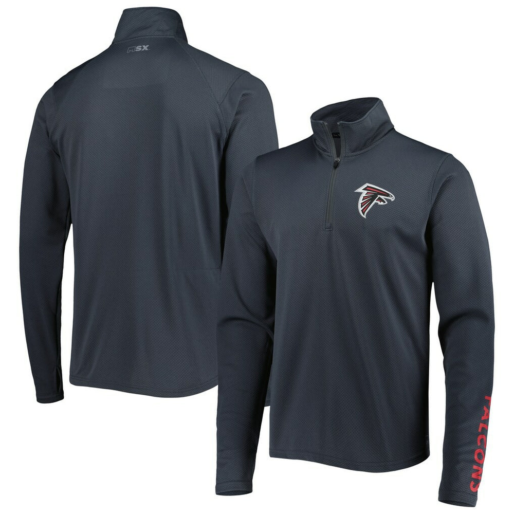 Atlanta Falcons MSX by Michael Strahan Half-Zip Pullover - Charcoal for sale