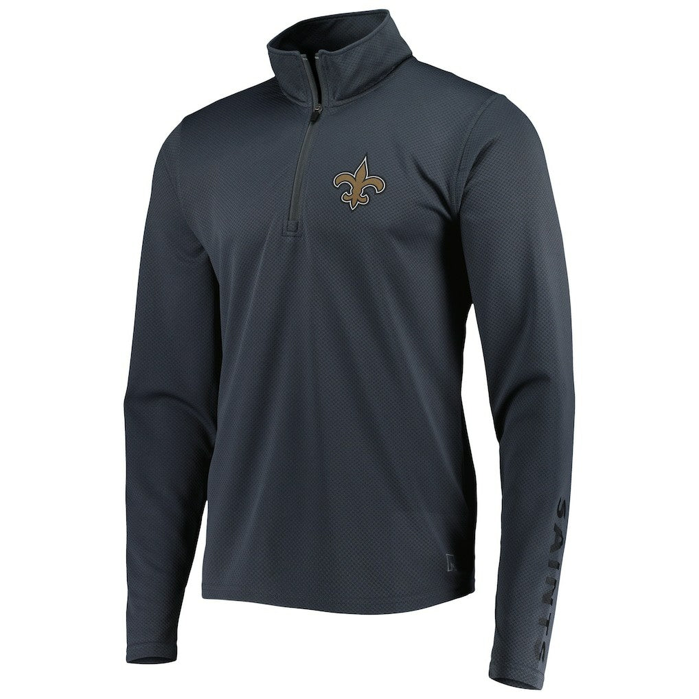 New Orleans Saints MSX by Michael Strahan Half-Zip Pullover - Charcoal discount