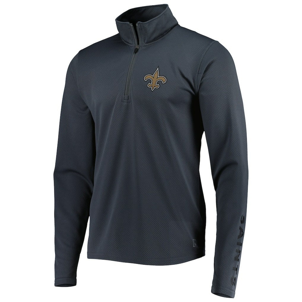 New Orleans Saints MSX by Michael Strahan Half-Zip Pullover - Charcoal discount