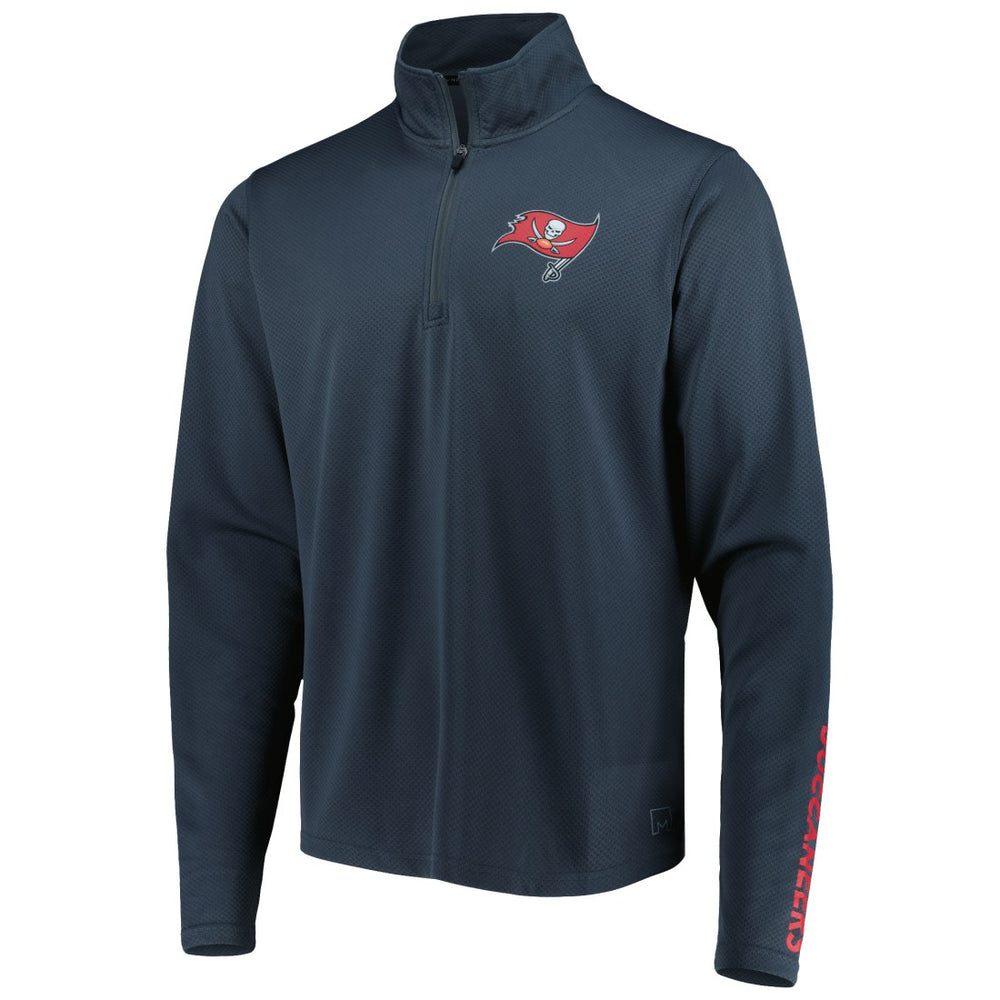 Tampa Bay Buccaneers MSX by Michael Strahan Half-Zip Pullover - Charcoal cheap