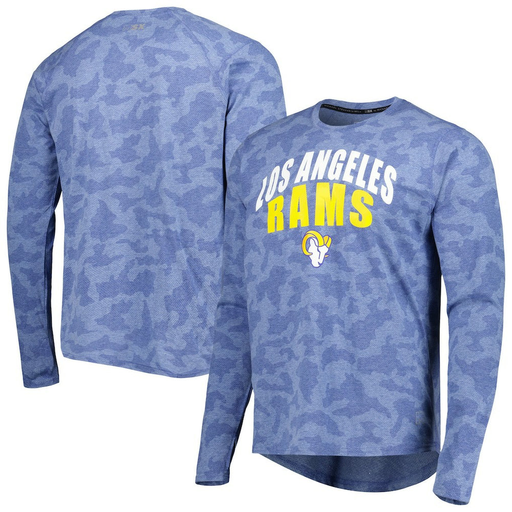 Los Angeles Rams MSX by Michael Strahan Performance Camo Long Sleeve T-Shirt - Royal for sale