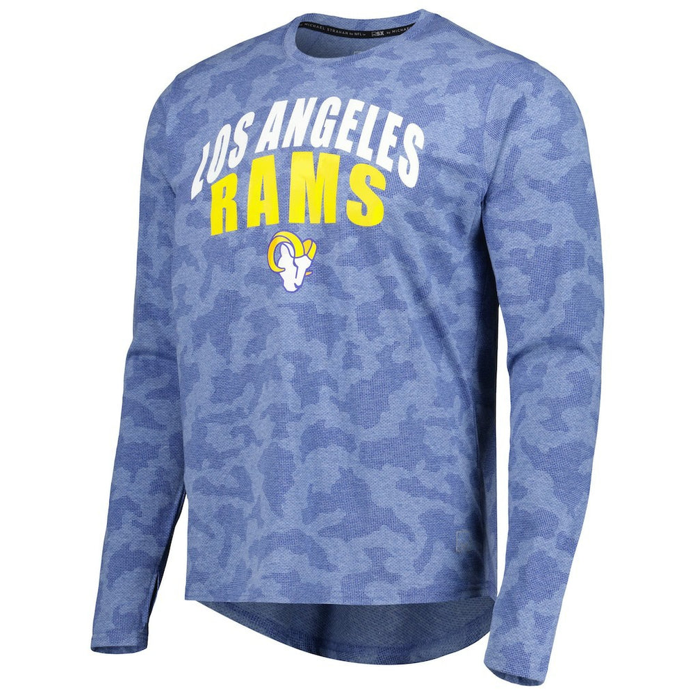 Los Angeles Rams MSX by Michael Strahan Performance Camo Long Sleeve T-Shirt - Royal for sale