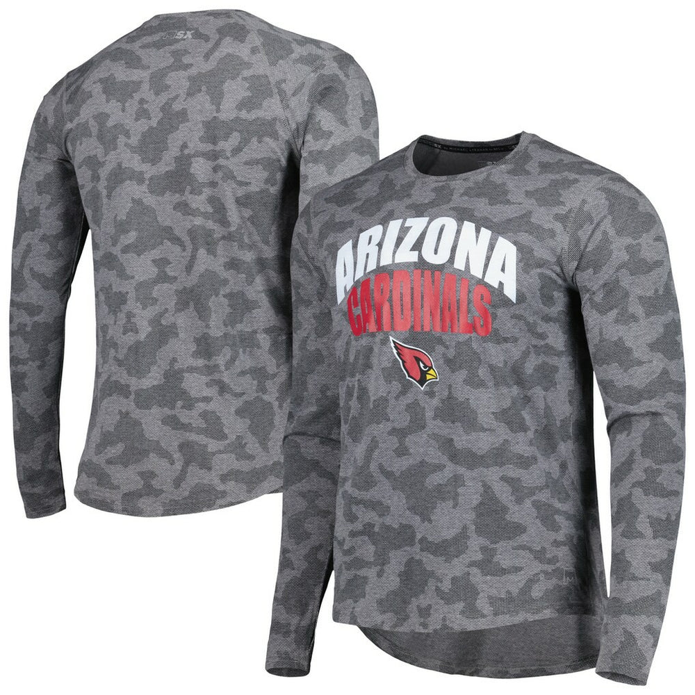 Arizona Cardinals MSX by Michael Strahan Performance Camo Long Sleeve T-Shirt - Gray for sale