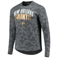 New Orleans Saints MSX by Michael Strahan Performance Camo Long Sleeve T-Shirt - Gray for sale