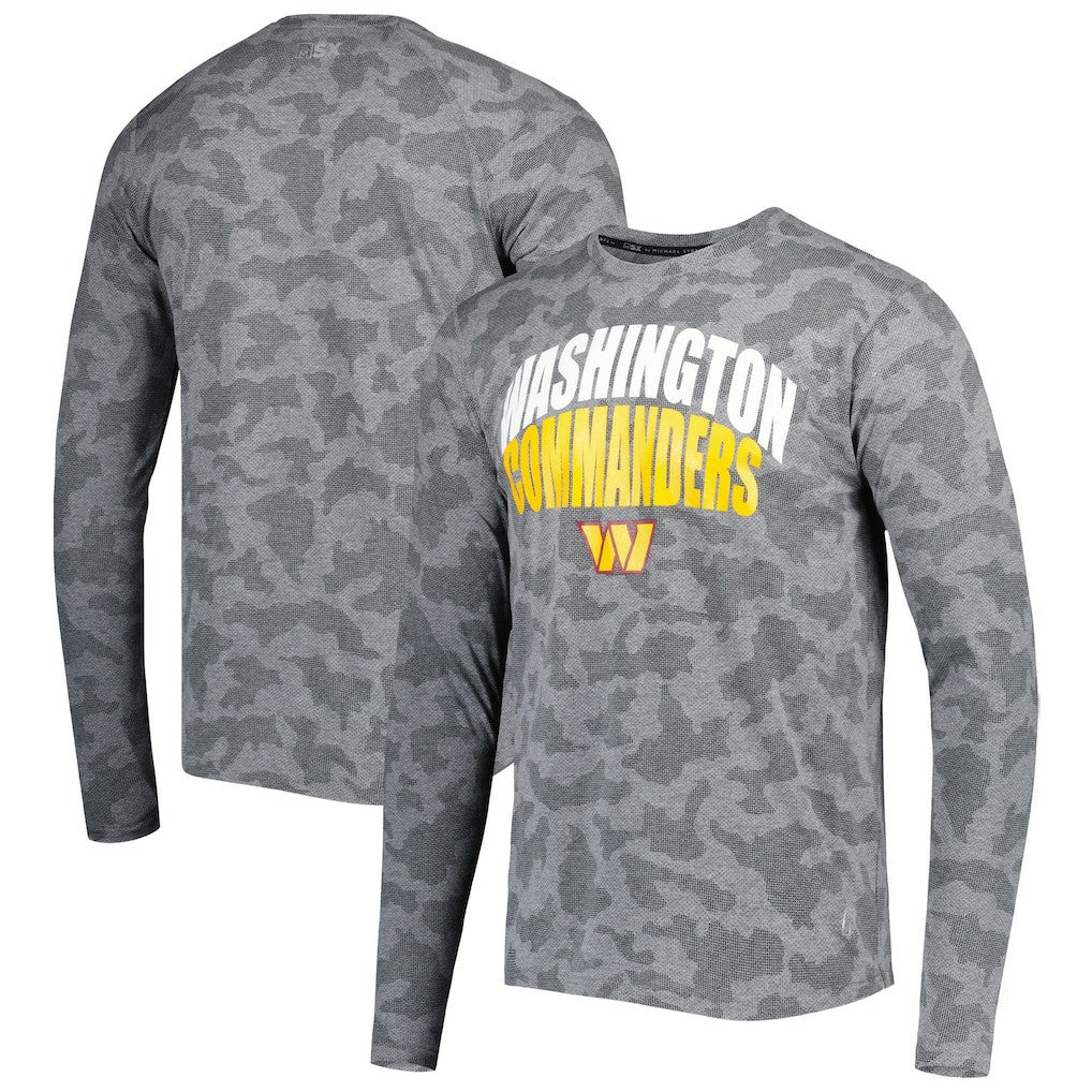 Washington Commanders MSX by Michael Strahan Performance Camo Long Sleeve T-Shirt - Black online