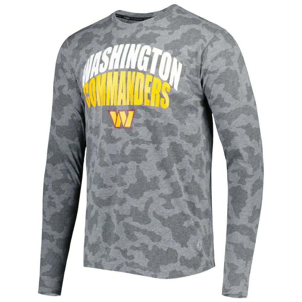 Washington Commanders MSX by Michael Strahan Performance Camo Long Sleeve T-Shirt - Black online