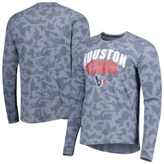 Houston Texans MSX by Michael Strahan Performance Camo Long Sleeve T-Shirt - Navy on sale
