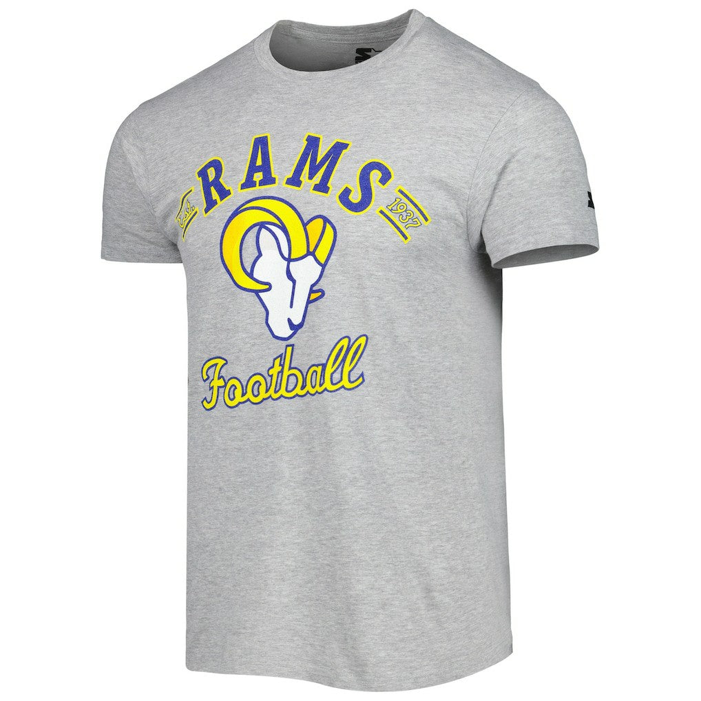 Los Angeles Rams Starter Prime Time T-Shirt - Heathered Gray discount