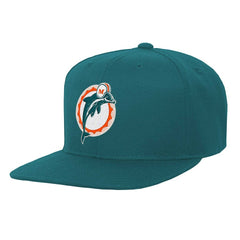 Miami Dolphins Youth Gridiron Classics Ground Snapback Hat - Aqua discount