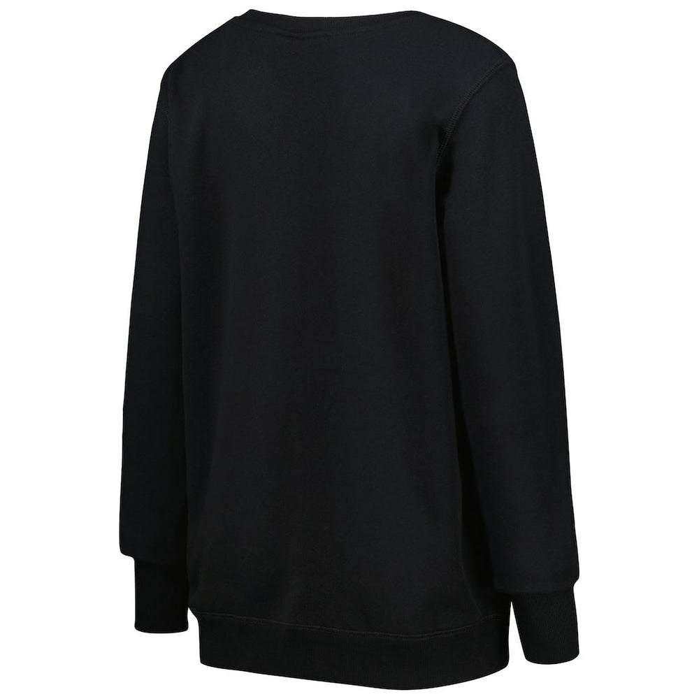 Los Angeles Rams Cuce Women's Sequin Logo V-Neck Pullover Sweatshirt - Black online