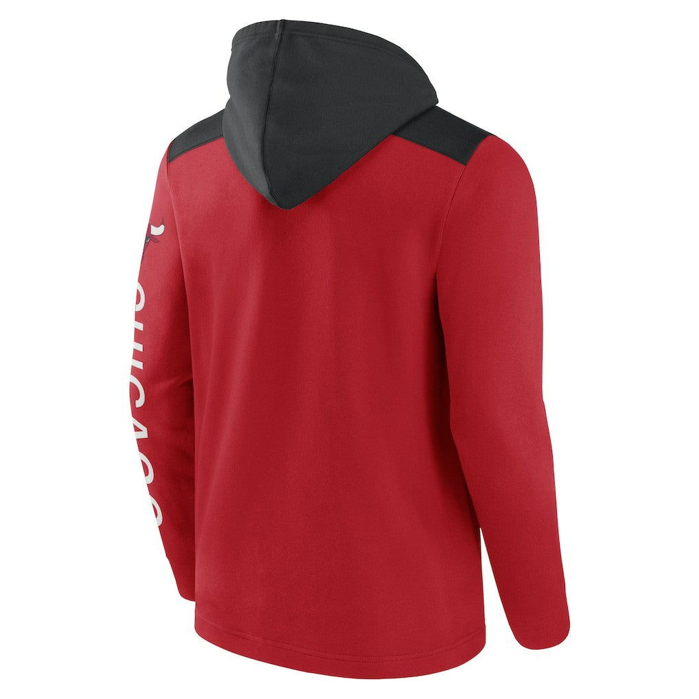 Chicago Bulls Skyhook Colorblock Full-Zip Hoodie - Red/Black cheap